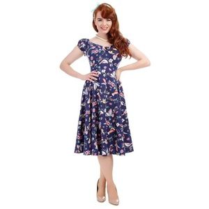 Like new: ModCloth/Collectif midi dress US10/UK14